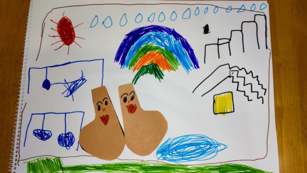 雨があがった公園