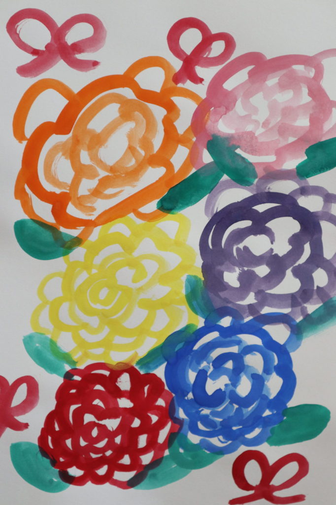 ベランダのバラ