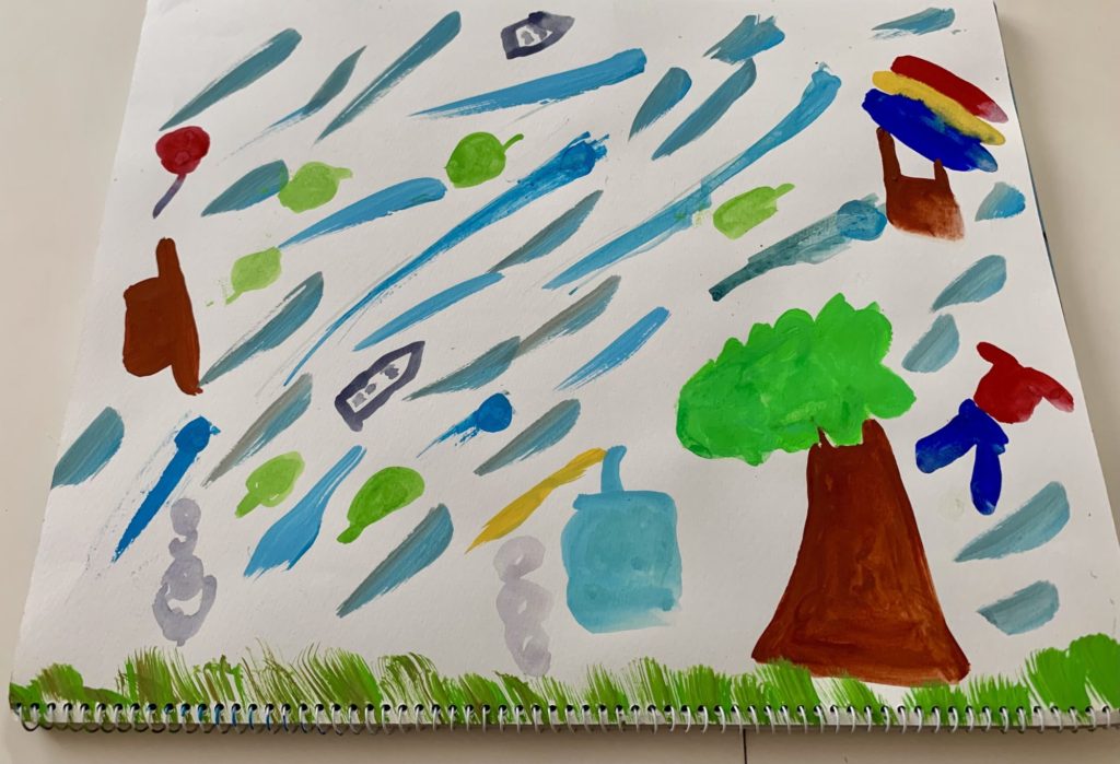 風をテーマに『なんでも飛ばす風』