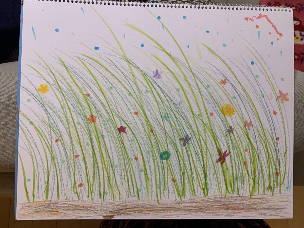 風をテーマに（サインペン・スケッチブック）