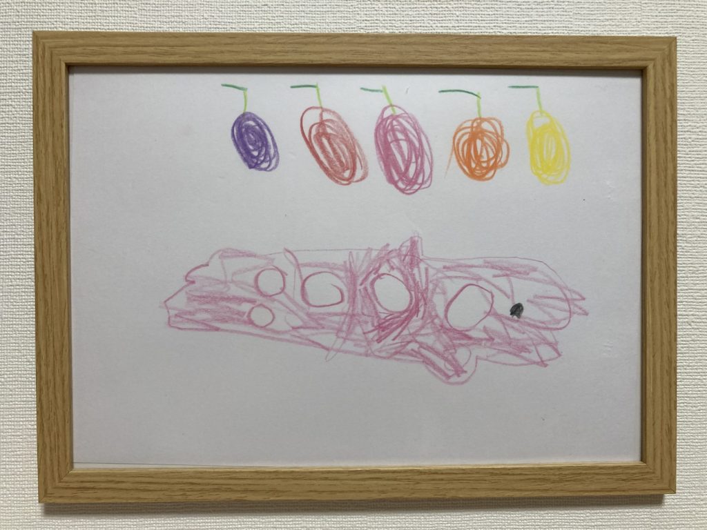 シャチとフルーツ