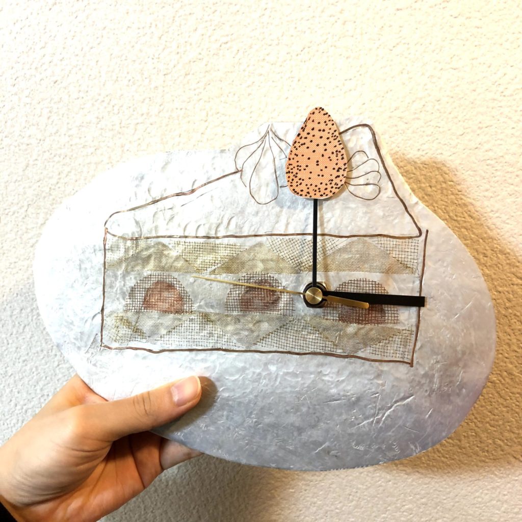 ショートケーキの時計