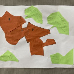 折り紙のアート③ 〜空を見上げる犬〜