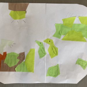 折り紙のアート⑥〜鳥に育てられた人間の赤ちゃん〜