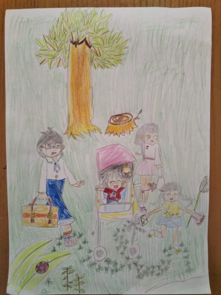 ピクニックの絵