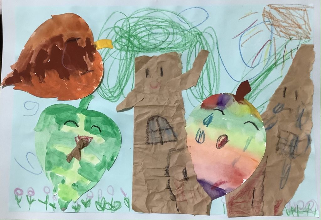 秋色葉っぱの木