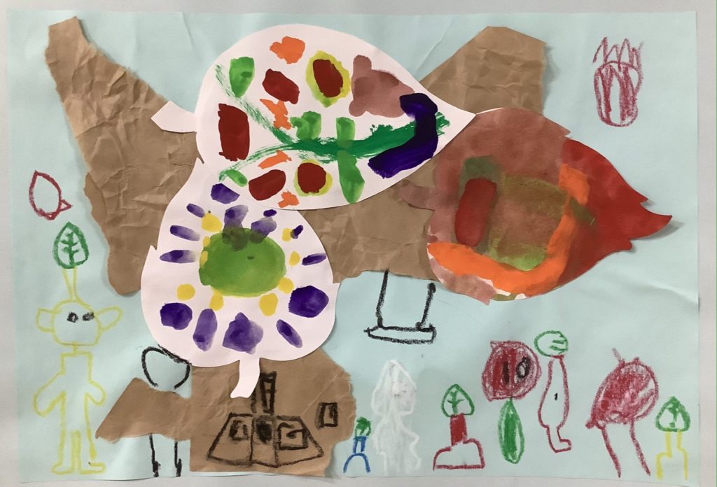 秋色葉っぱの木