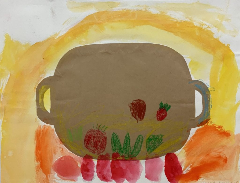 やさいがいっぱいのおなべ