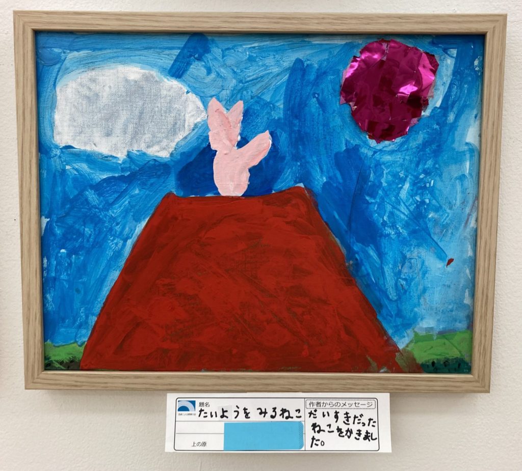 たいようをみるねこ