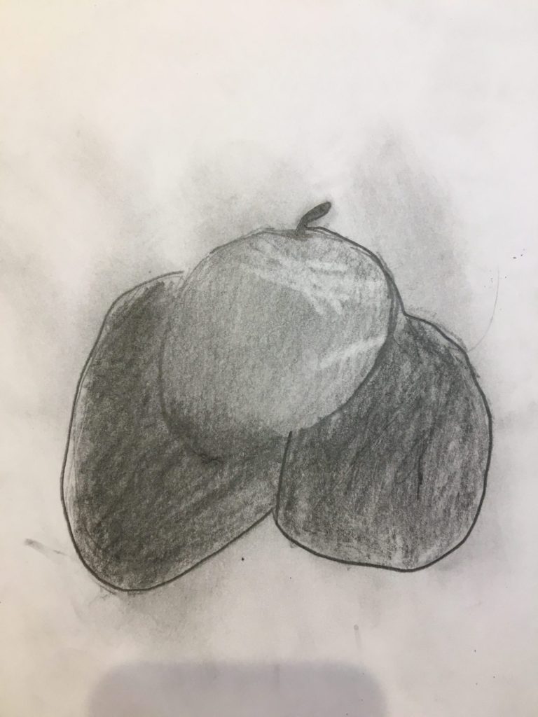 リンゴとエンピツ