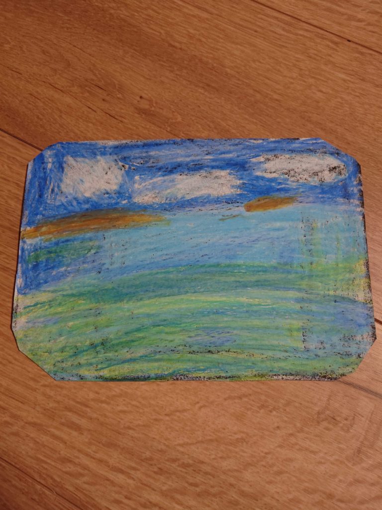 きれいな海 ～チョークアート～