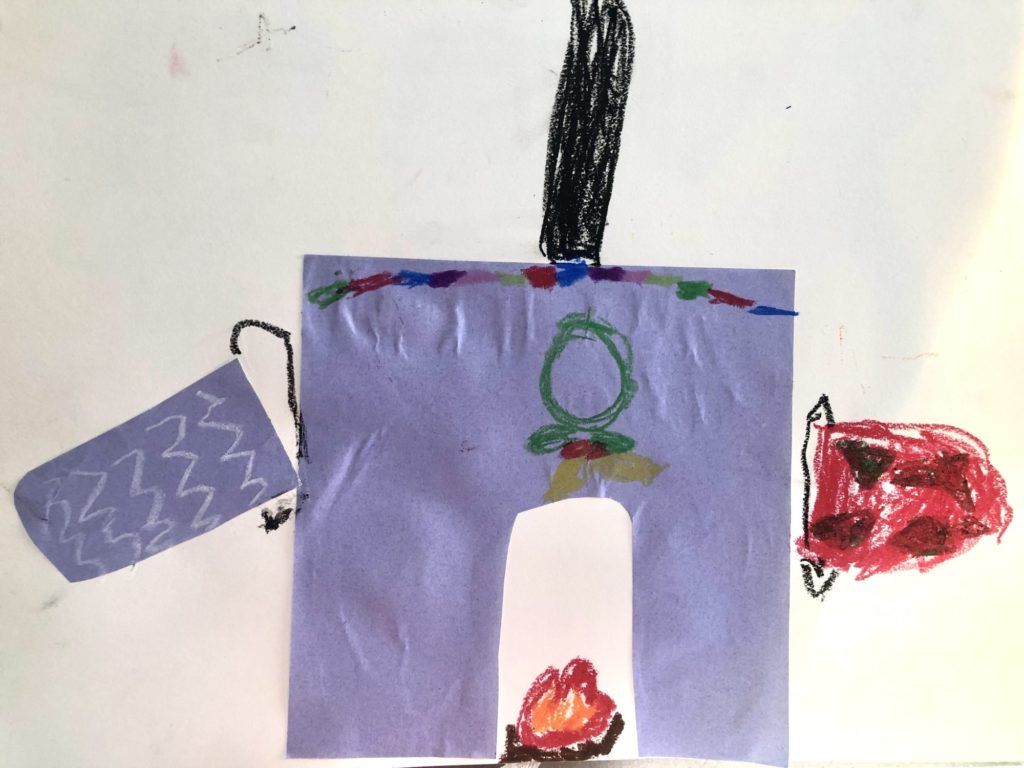 クリスマスの暖炉