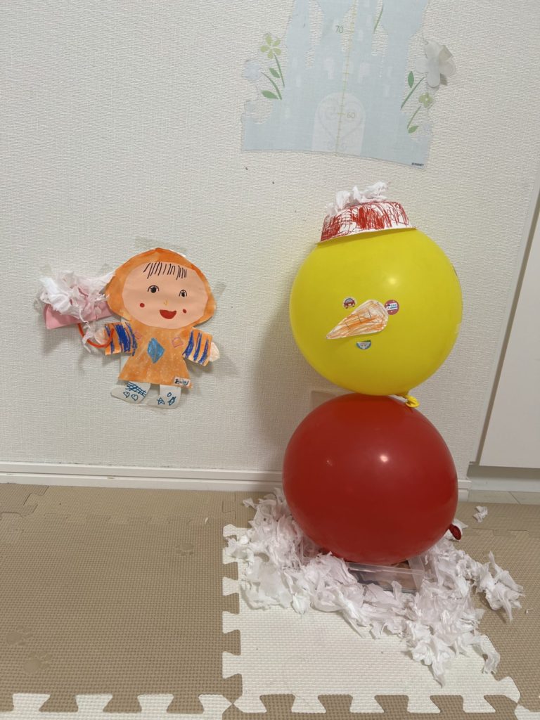 風船雪だるま