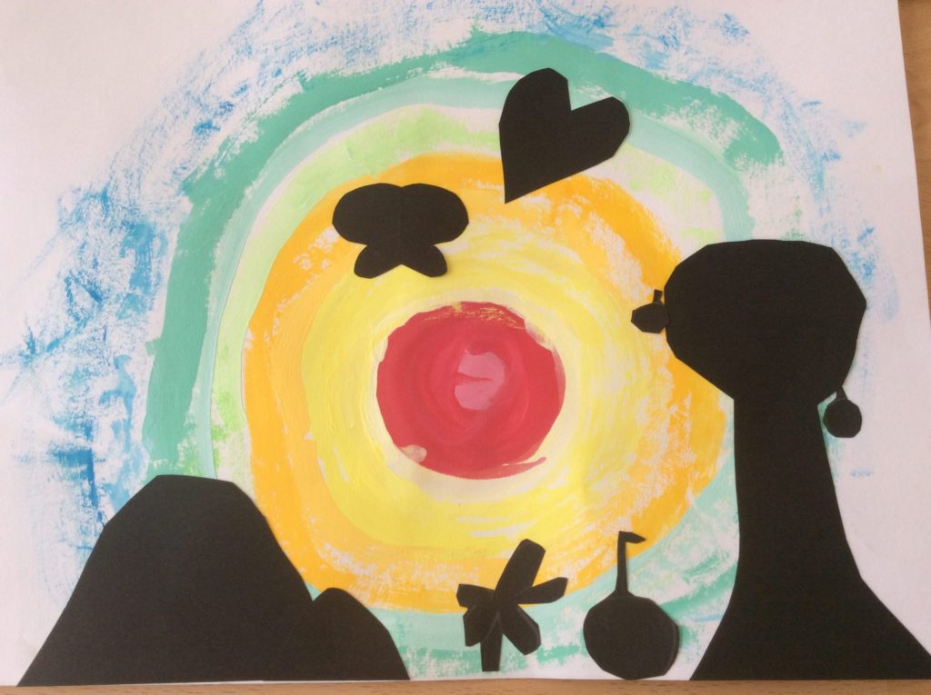 虹の中の楽しい村