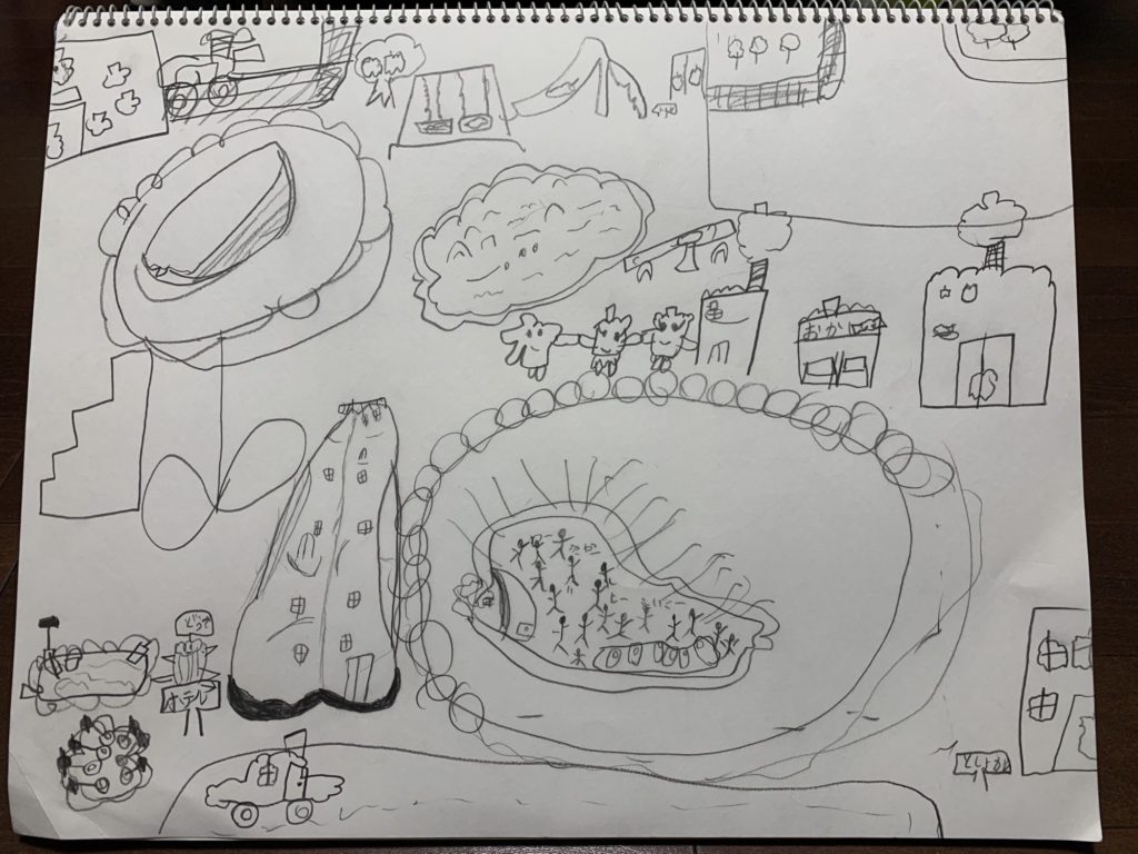 しろくろのピーマンの町