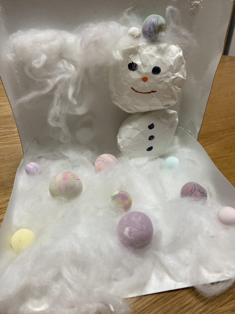 雪だるまと玉の世界