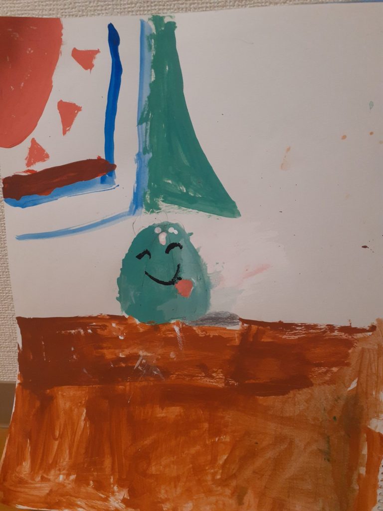 夕日のとなりのピーマンくん