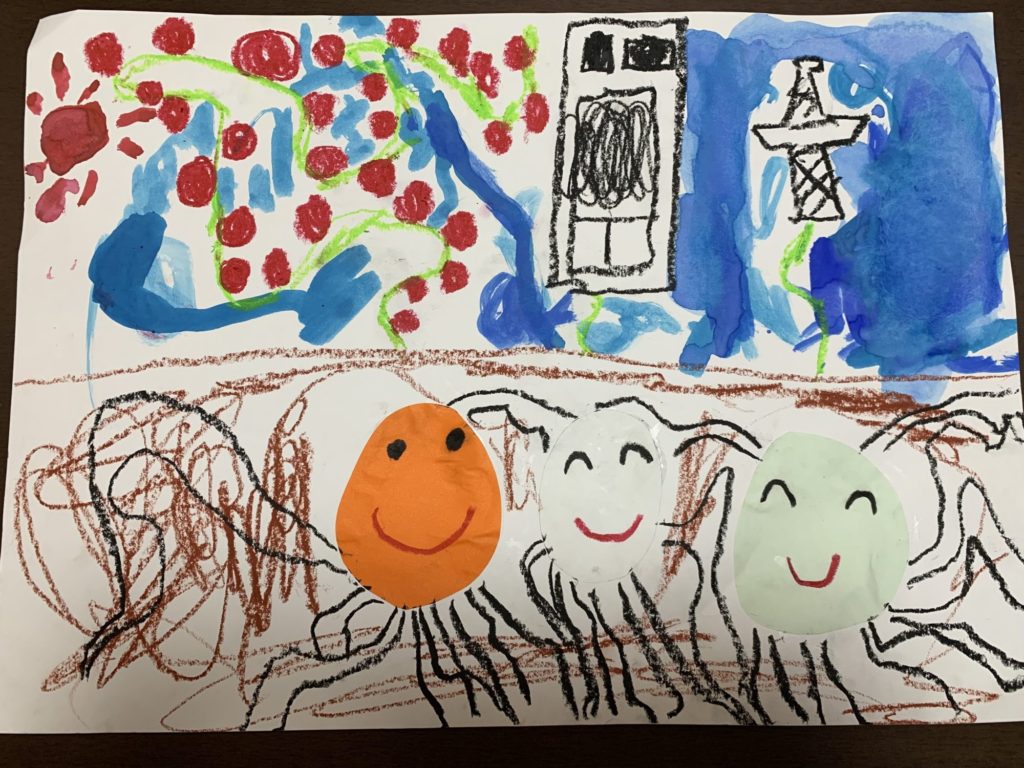 スカイツリーとオリジナルタワーとトマトのたね