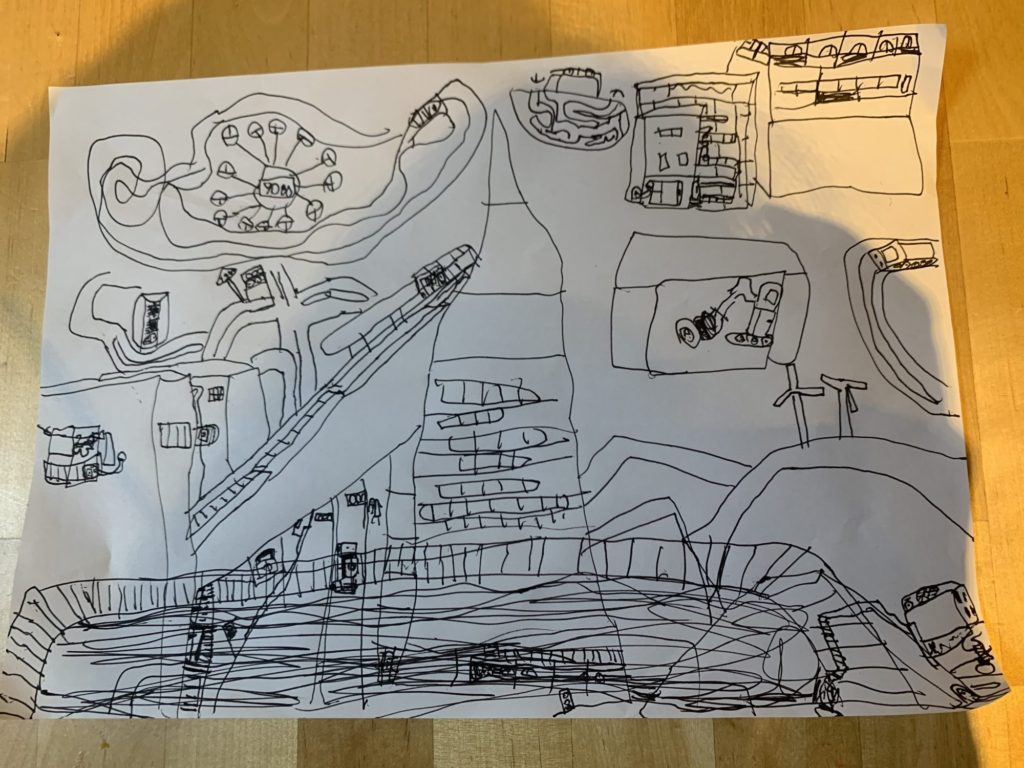 窓からみた景色