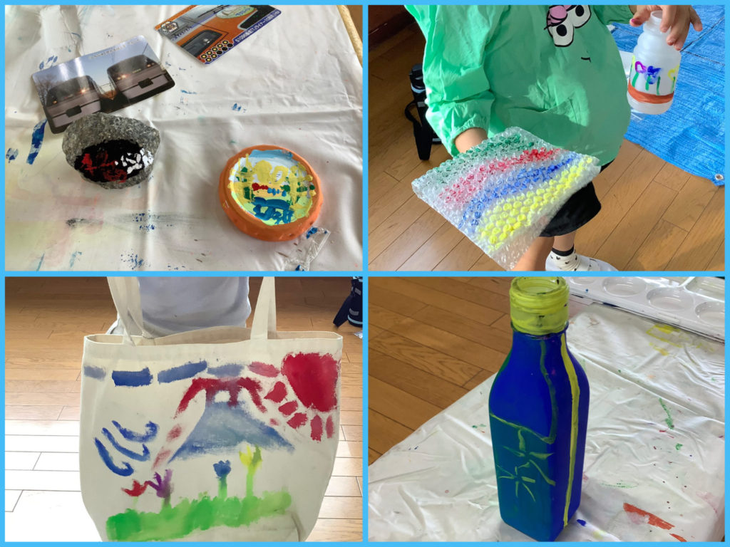 アクリル絵の具　いろいろ大実験❗️