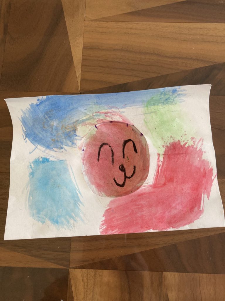 カメラの中にウサギちゃん