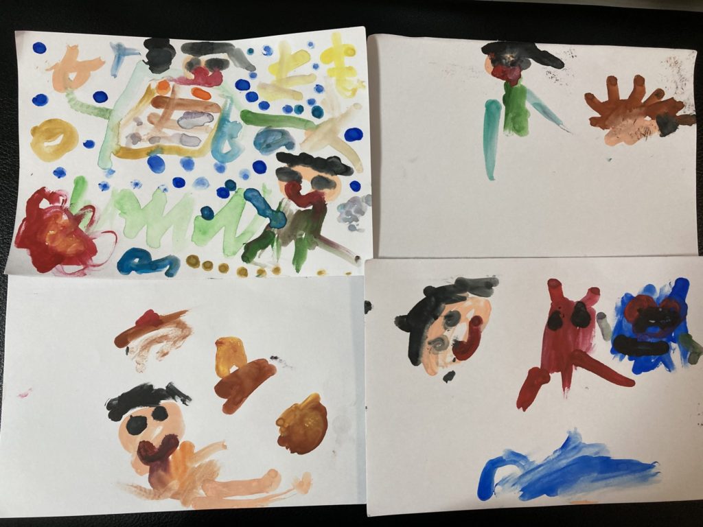 ママへのおみやげいっぱいかいたよ