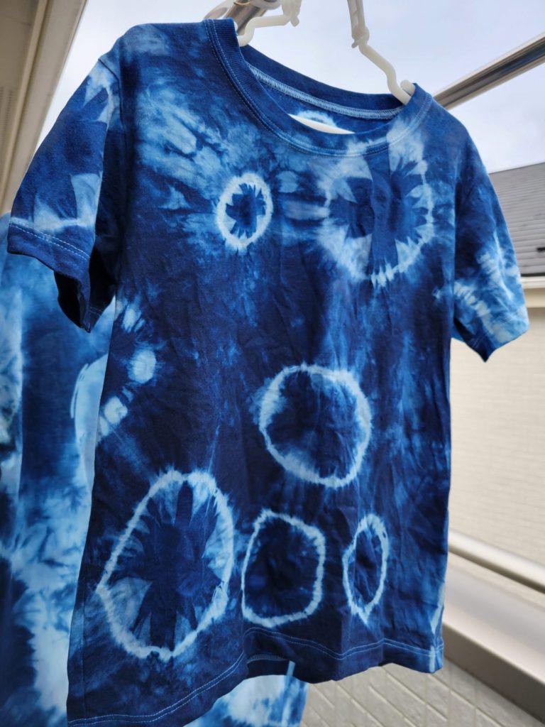 親子で藍染め