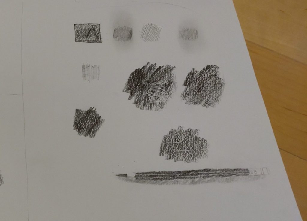 色んな鉛筆の使い方ができたよ