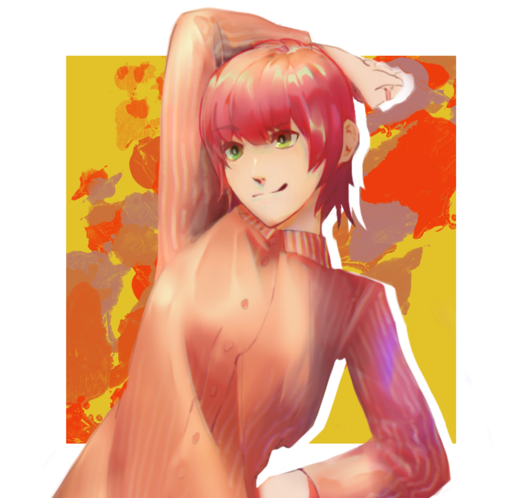 イラスト講座　プチ講座　足を組んでいるポーズ