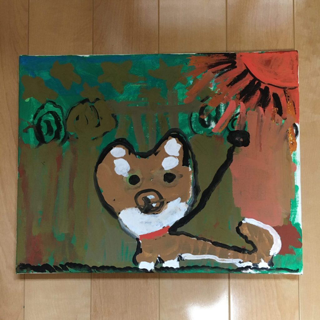 森の中のホワイトタイガー改めしばいぬ