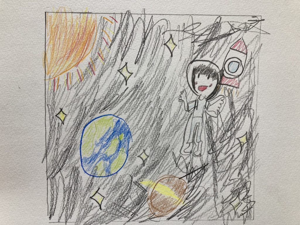 宇宙にいったよ