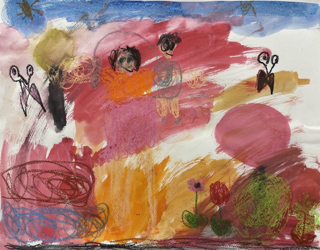 ゆりちゃんとおさんぽしているところ