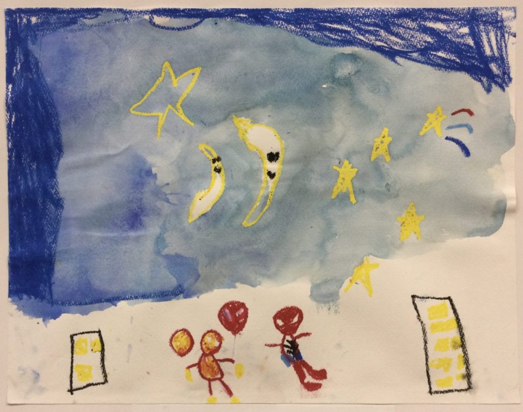 おつきさまとスパイダーマン