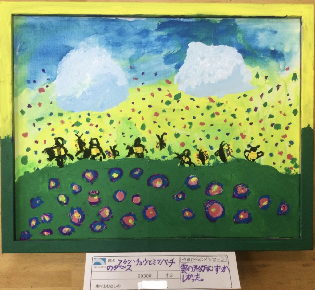 アゲハチョウとミツバチのダンス