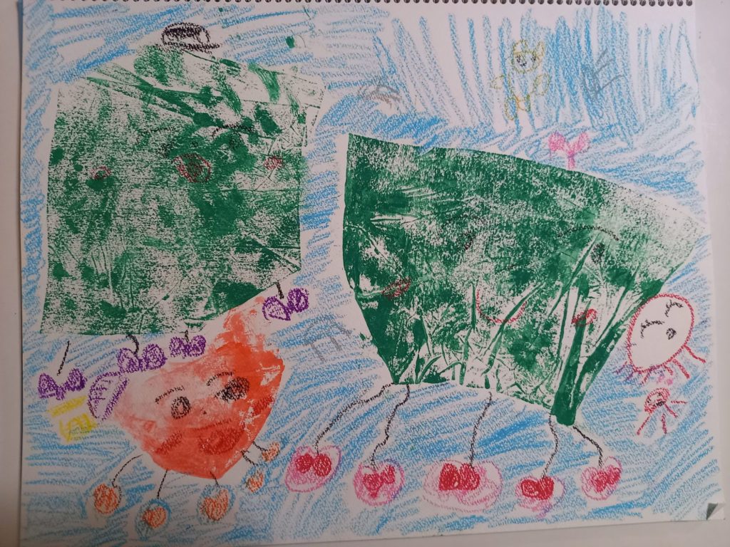 イカ家族とタコ親子