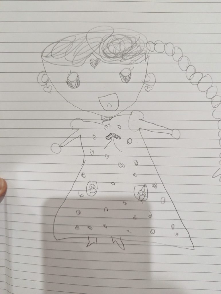 クリスマスどれすをきたママ