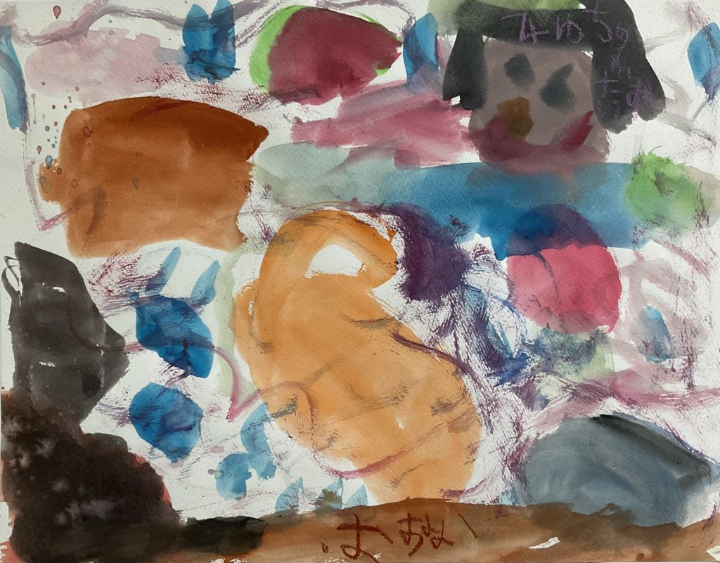 みゆちゃんがうんどうかいしているところ