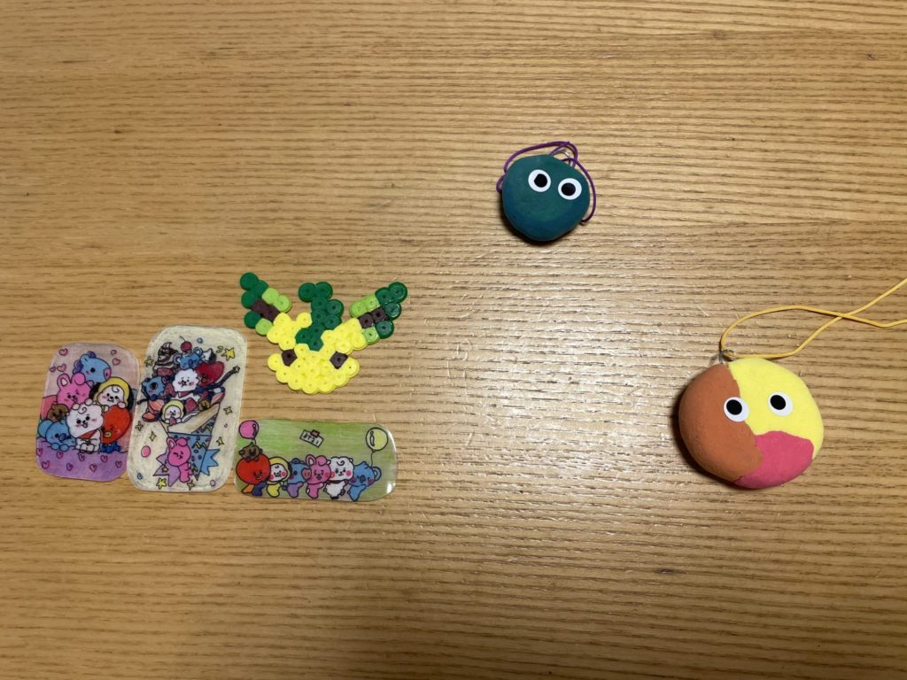 キーホルダーとプラバン&アイロンビーズ