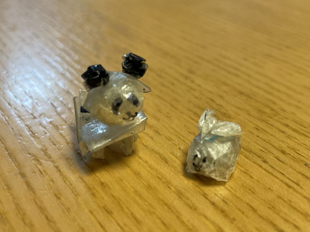 テープのパンダとうさぎ