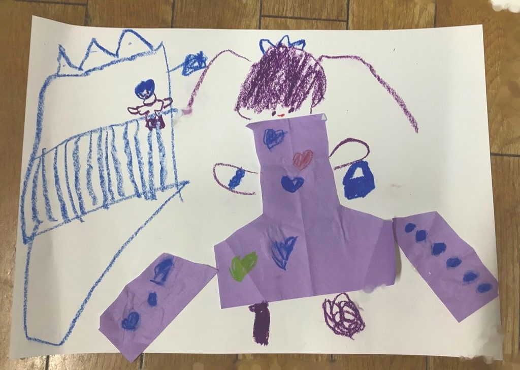 お姫様のドレスになったよ👑✨