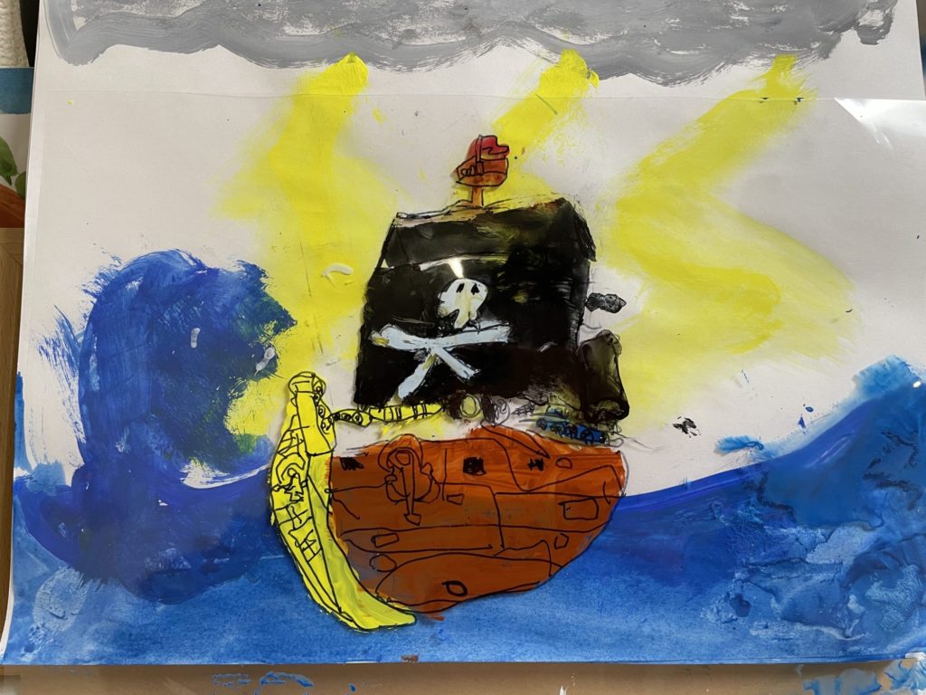 嵐の海賊船