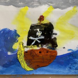 嵐の海賊船