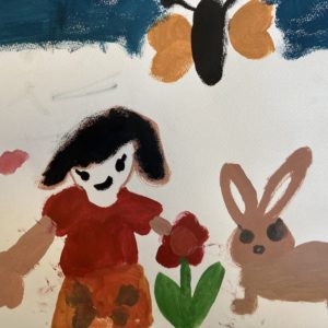 うさぎとお花見/春のおはな