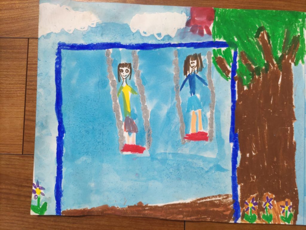 ブランコにのったよ