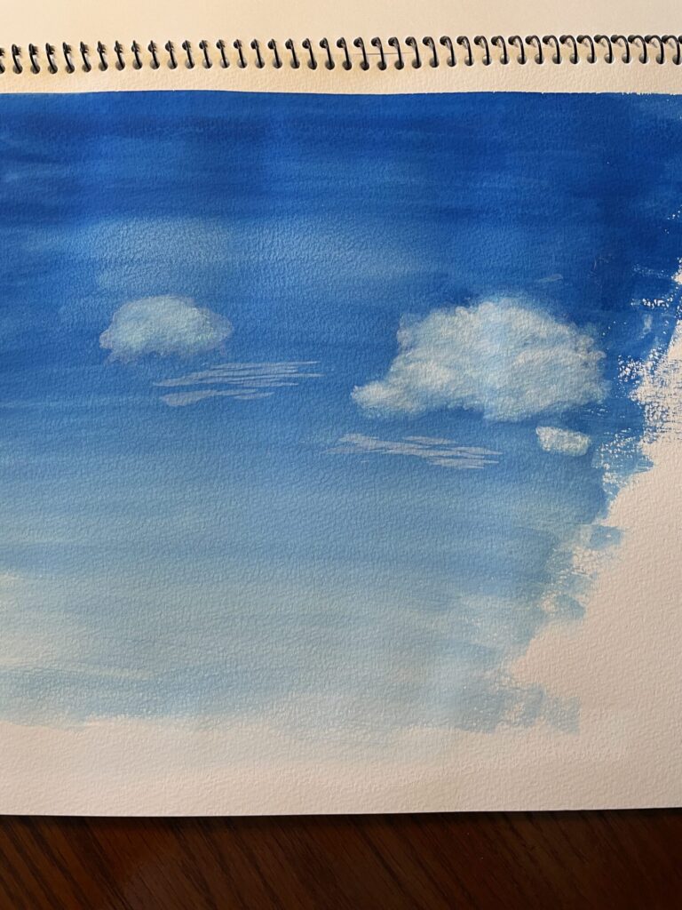 空と雲を描くレッスン