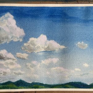 練習用/絵画コース/青い昼間の空