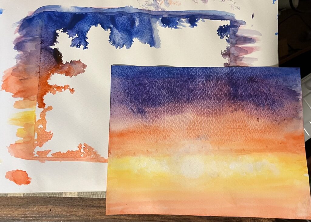 夕焼け　17:00頃