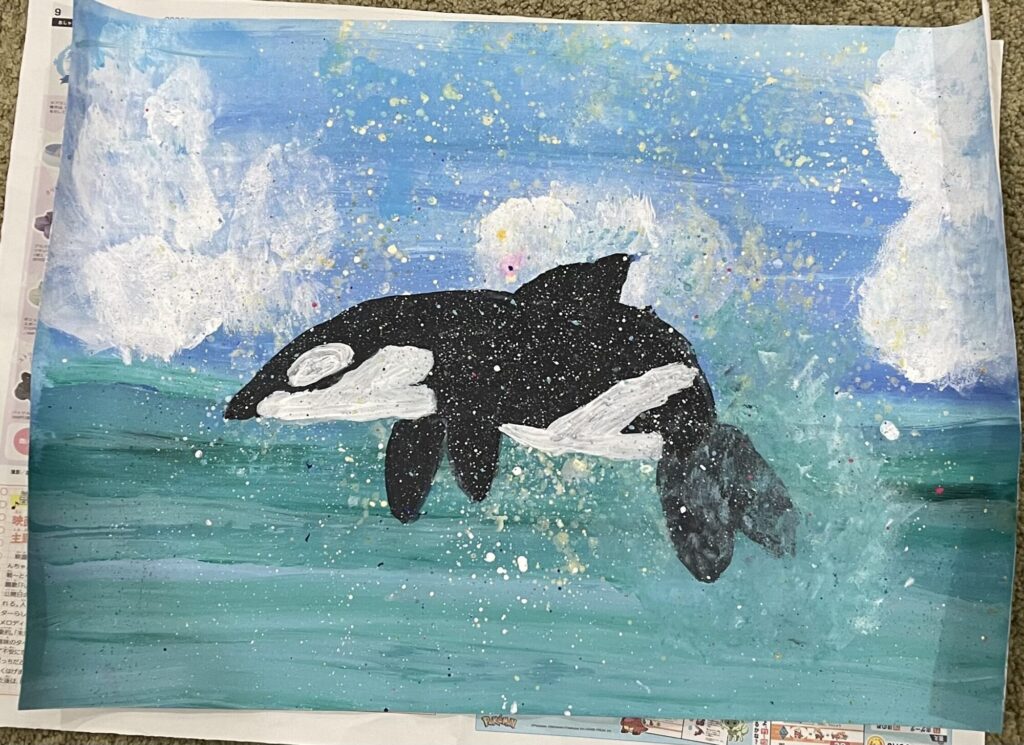 シャチの大ジャンプ