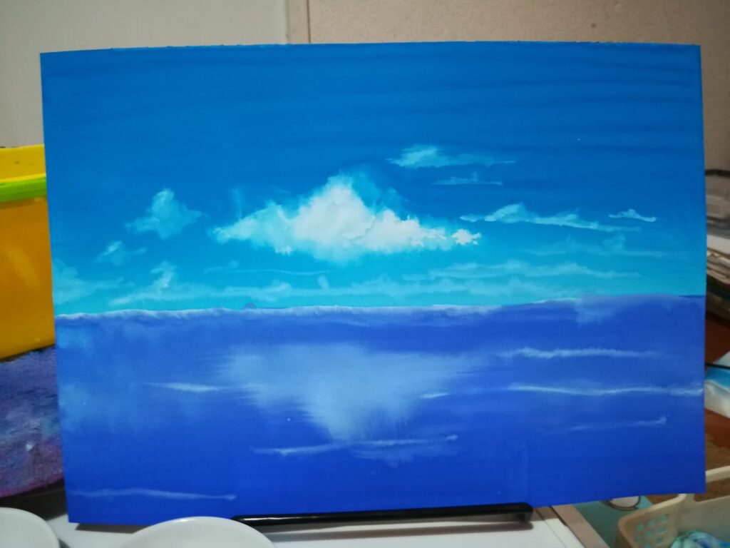 講座前　連なる雲