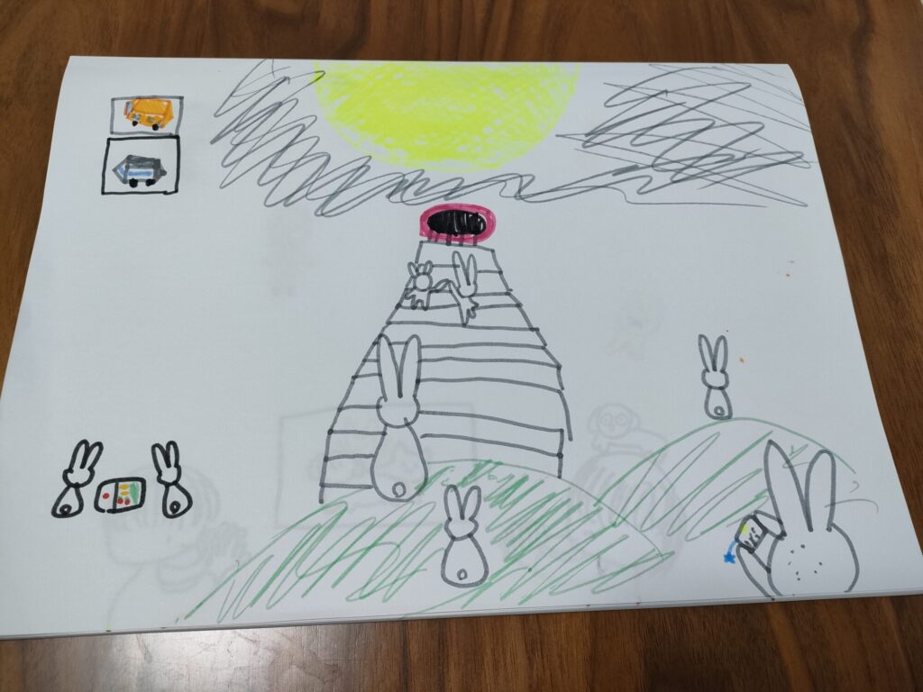 うさぎさんのお月見